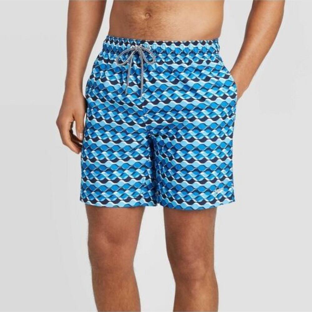 Speedo Men's 8" Geometric Volley Swim Shorts